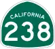 Interstate 238 and State Route 238 marker