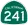 State Route 241 Toll marker