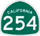 State Route 254 marker