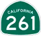 State Route 261 Toll marker