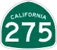 State Route 275 marker