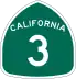 State Route 3 marker