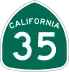 State Route 35 marker