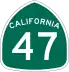 State Route 47 marker