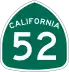 State Route 52 marker