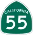 State Route 55 marker