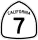 State Route 7 marker