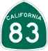 State Route 83 marker