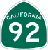 State Route 92 marker