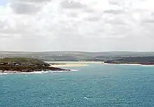 The Camel estuary with Trebetherick Point in the foreground