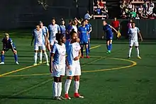 Spencer (23) during a match for the Orlando Pride, May 2017.