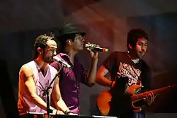 Camila during the 3er Festival de la Música Latina in Managua in 2007