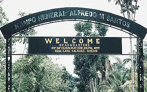 Camp Alfredo Santos in Rizal Ilaya