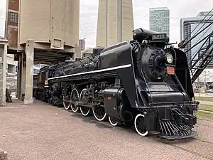 Canadian National Railway locomotive 6213 at the Toronto Railway Museum