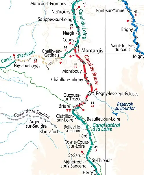 Canal du Briare location