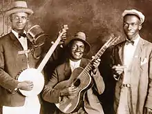 Cannon (left) with Cannon's Jug Stompers, c. 1928