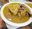 A bowl of cansi, a beef shank and marrow soup originated in Bacolod.