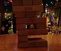 Cantilever occurring in the game "Jenga"