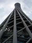 Canton Tower early in the afternoon, shot from the ground.