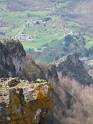 Looking across the Lez valley from the Cap de la Pène