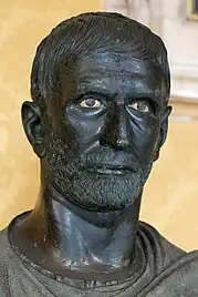 The "Capitoline Brutus", probably late 4th to early 3rd century BC, possibly 1st century BC.