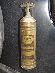 A Pyrene, brass, carbon tetrachloride extinguisher