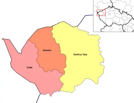 Districts of Karlovy Vary Region