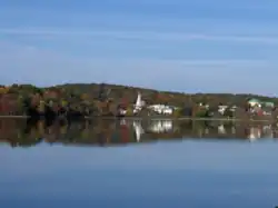 Carmel Hamlet seen from Lake Gleneida to the west