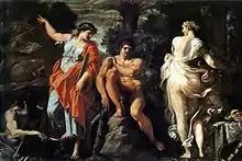 The Choice of Hercules by Annibale Carracci, c. 1596