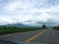 Panamericana – Pan American Highway – in Pichincha, Ecuador, near Cashapamba