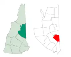 Location in Carroll County, New Hampshire