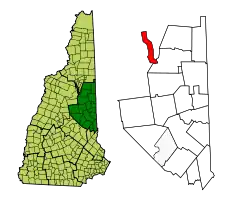 Location in Carroll County, New Hampshire