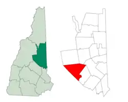 Location in Carroll County, New Hampshire