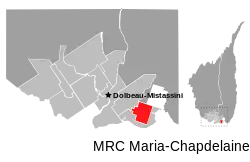 Location of Saint-Augustin