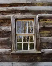 Carter Shields Cabin window, detail