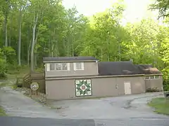 Former Ranger station, now storage and laundry, midway between Visitor Center and Lodge