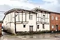 Timbered house from Guadilla de Villamar (Spain). Popular style.