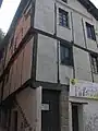 Half-timbered house in Arquata Scrivia, Piedmont