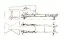 Period drawing of a Rodman gun on a casemate carriage.