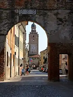 The western gate of the old historical centre.