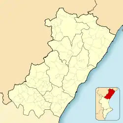 Borriol is located in Province of Castellón