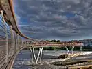 The 2008 bridge over the River Aire at Castleford