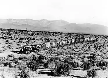 Holt tractors at work during construction of the first aqueduct in 1909