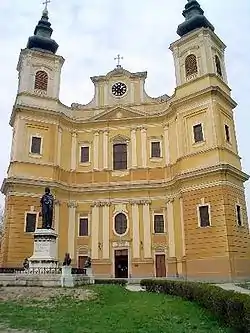 Oradea (Nagyvárad), Catholic Cathedral and Ladislaus I of Hungary Statue