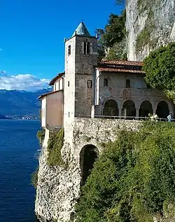 Hermitage of Santa Caterina del Sasso, at Reno.