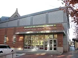 Cathedral High School, Gymnasium, Boston M caption