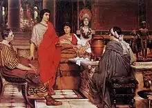 Catullus at Lesbia's by Lawrence Alma-Tadema, 1865