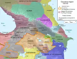 Syunik as vassal of the Armenian kingdom around 1000