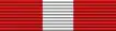 A ribbon 3/8 red, 2/8 white and 3/8 red.