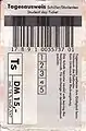 CeBIT Home 1998 student day ticket with barcode